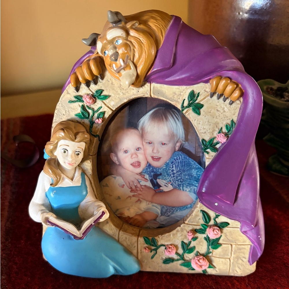 Disney Beauty and the Beast Frame - Blue and Purple from the 80’s